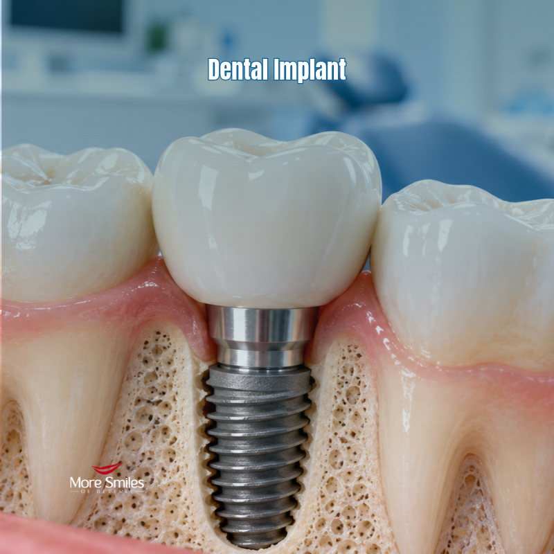 Dental implant illustration